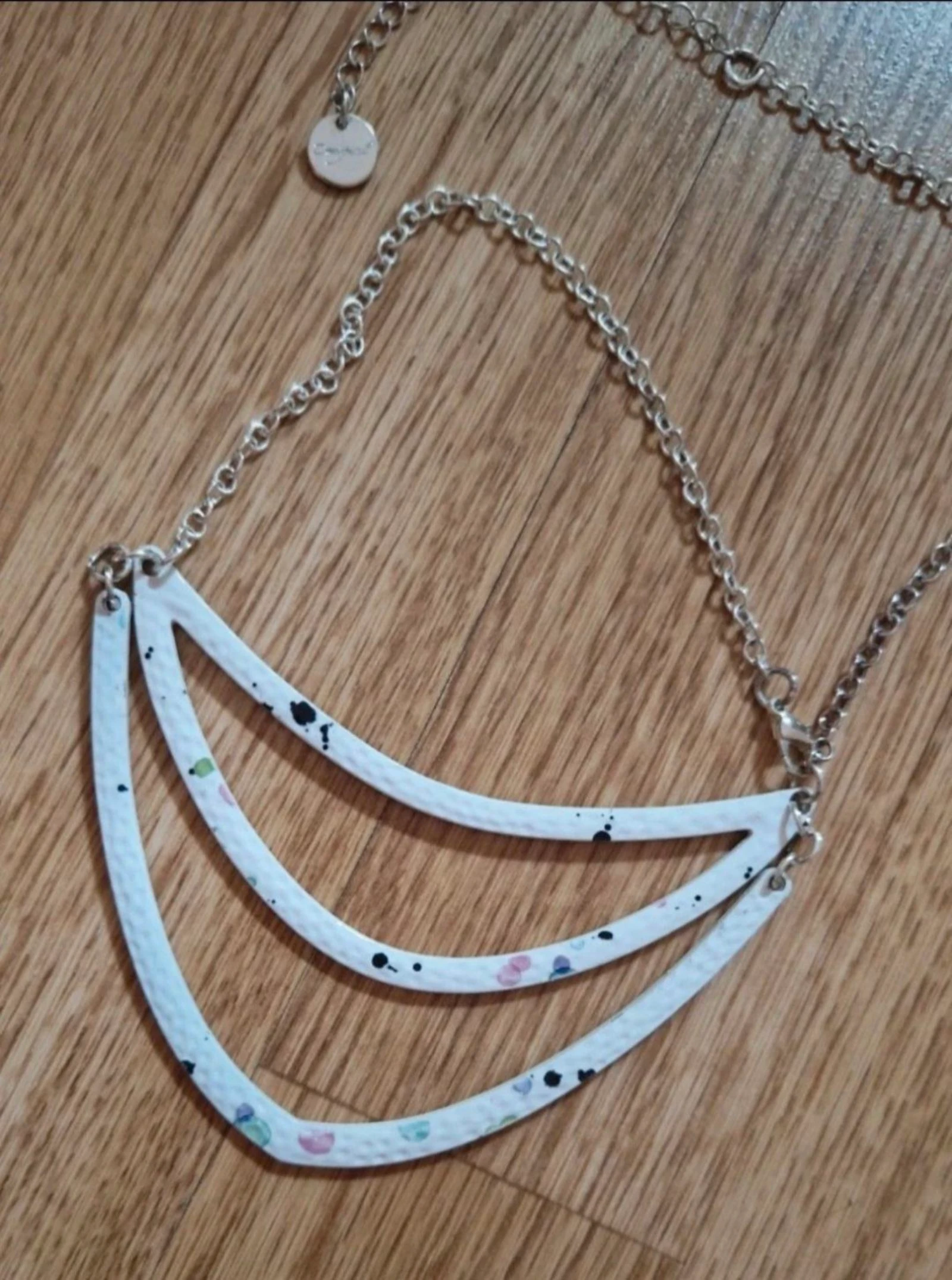 Collar Desigual "La vida es chula" plata – photo 2